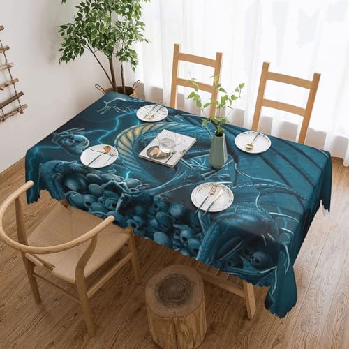 FLYIFE Rechteckige Tischdecke mit Drachen-Motiv, 183 x 137 cm, wasserabweisend, knitterfrei, perfekt für Essen und Veranstaltungen FLYIFE Rechteckige Tischdecke mit Drachen-Motiv, 183 x 137 cm, wasserabweisend, knitterfrei, perfekt für Essen und Veranstaltungen von FLYIFE