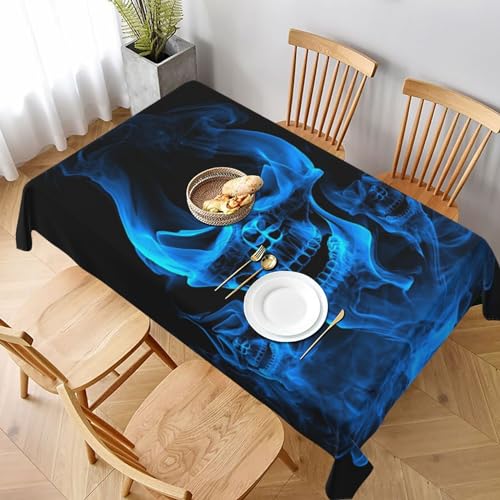 FLYIFE Rechteckige Tischdecke mit Totenkopf-Motiv, wasserabweisend, knitterfrei, perfekt für Essen und Veranstaltungen FLYIFE Rechteckige Tischdecke mit Totenkopf-Motiv, wasserabweisend, knitterfrei, perfekt für Essen und Veranstaltungen von FLYIFE