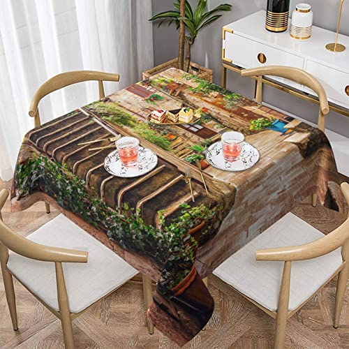 FLYIFE Tischdecke, Motiv Italien, Toskana, bedruckt, quadratisch, 137 x 137 cm, wasserabweisend, knitterfrei, für Picknick, Küche, Esszimmer FLYIFE Tischdecke, Motiv Italien, Toskana, bedruckt, quadratisch, 137 x 137 cm, wasserabweisend, knitterfrei, für Picknick, Küche, Esszimmer von FLYIFE