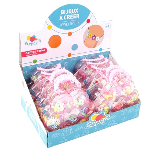 FLYPOP'S - Packung mit 12 Schachteln mit Perlen – Kreativarbeit – 010993PA – Mehrfarbig – Kunststoff – Schmuck – Basteln – Set – Mehrfarbig – Fantasie – Geschenke – Kinder – ab 3 Jahren FLYPOP'S - Packung mit 12 Schachteln mit Perlen – Kreativarbeit – 010993PA – Mehrfarbig – Kunststoff – Schmuck – Basteln – Set – Mehrfarbig – Fantasie – Geschenke – Kinder – ab 3 Jahren von FLYPOP'S
