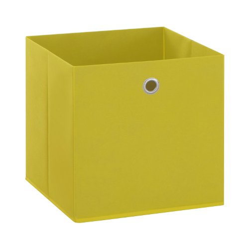 FMD Möbel 248-003 Faltbox Mega 3 circa 32 x 32 x 32 cm, gelb von FMD Möbel