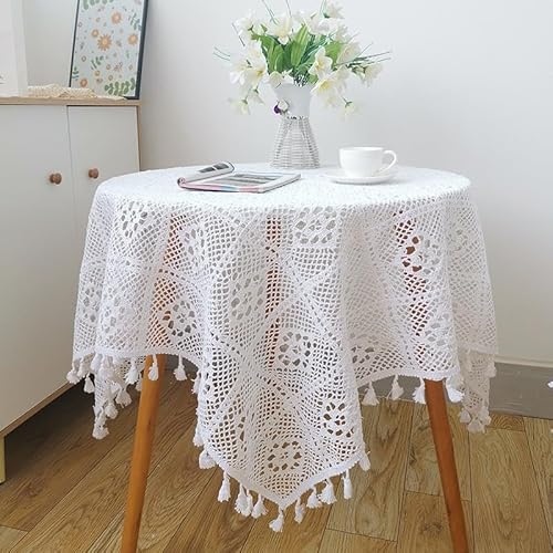 FMIYJUN Rechteckige Häkeldeckchen, Tischdecken, weiß, Vintage, handgefertigt, Baumwolle, Spitze, Tischdeckchen für Hochzeit, Praty, Zuhause, Geburtstag, Küchendekoration FMIYJUN Rechteckige Häkeldeckchen, Tischdecken, weiß, Vintage, handgefertigt, Baumwolle, Spitze, Tischdeckchen für Hochzeit, Praty, Zuhause, Geburtstag, Küchendekoration von FMIYJUN