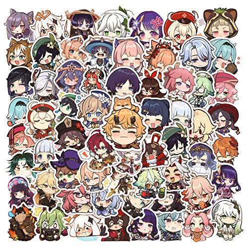 100 Anime-Sticker Set - Niedliche Charaktere im Kawaii Style - Premium Vinyl-Aufkleber für Laptop, Handy & Skateboard - Buntes Sammelset für Anime-Fans von FNGEEN