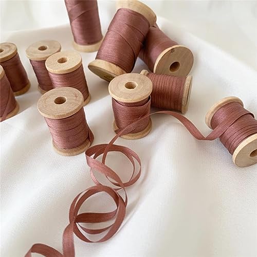 7 mm x 10 m, 1/4 Zoll breit, 100% Maulbeerseide, Stickbänder, handgefertigt, doppelseitiger dünner Seidenbesatz – 8044, 10 Meter pro Rolle 7 mm x 10 m, 1/4 Zoll breit, 100% Maulbeerseide, Stickbänder, handgefertigt, doppelseitiger dünner Seidenbesatz – 8044, 10 Meter pro Rolle von FNTSMA