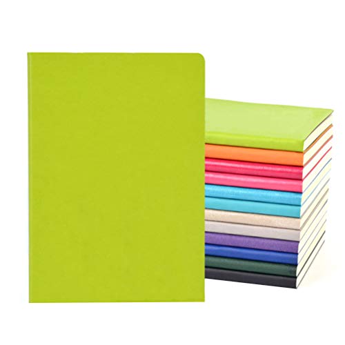 FOCCTS 4 Stück A5 PU Leder Bunte Schreiben Notebook Journal Tagebuch Notizbuch Täglichen Notizblock Nette Reise Journal (Set von 4 Zufällige Farbe) von FOCCTS