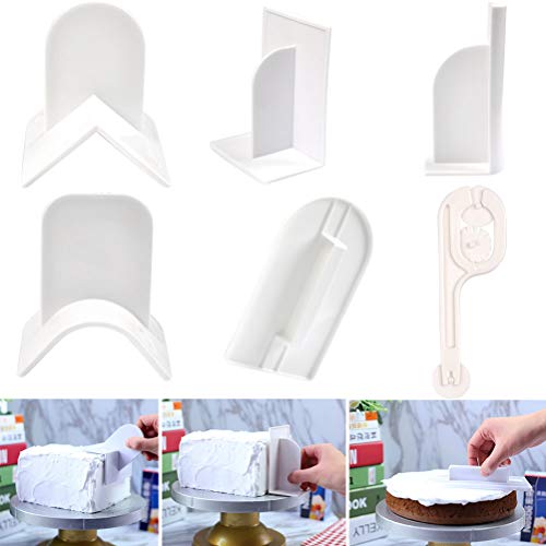 FOCCTS 6 Formstanzer Glätter für Fondant Kuchen Glätten Werkzeug Cutter, Sharp Kantenschneider, DIY Decorator Finisher Werkzeug für Gebäck Fondant Sugarcraft Buttercreme Zuckerguss mattierungen FOCCTS 6 Formstanzer Glätter für Fondant Kuchen Glätten Werkzeug Cutter, Sharp Kantenschneider, DIY Decorator Finisher Werkzeug für Gebäck Fondant Sugarcraft Buttercreme Zuckerguss mattierungen von FOCCTS