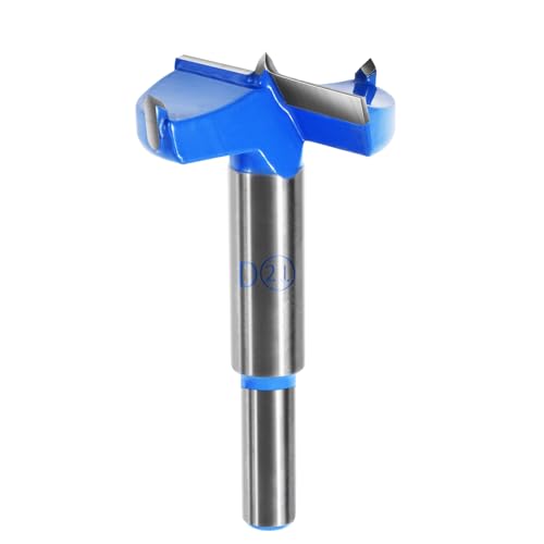 FOCMKEAS Forstnerbohrer mit rundem Schaft, Doppelschneide, Wolframkarbid, Holzlochsäge für Kunststoff, Hartholz, Holzbearbeitung, Scharnierlochbohrer, Bohraufsätze, Fräser, 21 mm, Blau FOCMKEAS Forstnerbohrer mit rundem Schaft, Doppelschneide, Wolframkarbid, Holzlochsäge für Kunststoff, Hartholz, Holzbearbeitung, Scharnierlochbohrer, Bohraufsätze, Fräser, 21 mm, Blau von FOCMKEAS