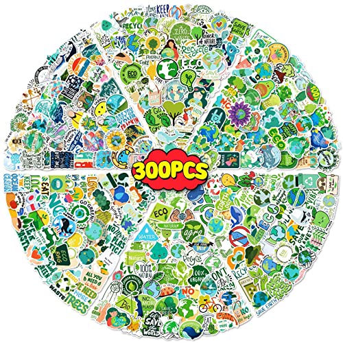 300PCS Umweltschutz Aufkleber, Grüne Natürliche Umwelt Earth Day Aufkleber für Wasserflaschen, Mobiltelefone, Tagebücher, Gitarren, Vinyl Wasserdichte Aufkleber 300PCS Umweltschutz Aufkleber, Grüne Natürliche Umwelt Earth Day Aufkleber für Wasserflaschen, Mobiltelefone, Tagebücher, Gitarren, Vinyl Wasserdichte Aufkleber von FOCRI