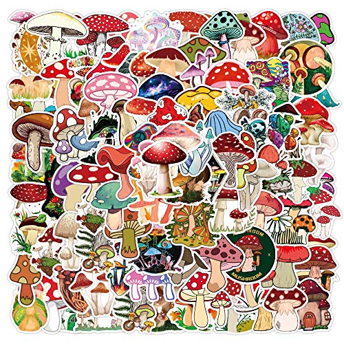 Niedliche Pilz-Aufkleber, 100 Stück Vinyl Wasserdichtes Kawaii Aufkleber Setaus für Laptop, Skateboard, Wasserflaschen, Gitarre, lustige Cartoon Pilz Abziehbilder für Kinder, Teenager, Erwachsene Niedliche Pilz-Aufkleber, 100 Stück Vinyl Wasserdichtes Kawaii Aufkleber Setaus für Laptop, Skateboard, Wasserflaschen, Gitarre, lustige Cartoon Pilz Abziehbilder für Kinder, Teenager, Erwachsene von FOCRI