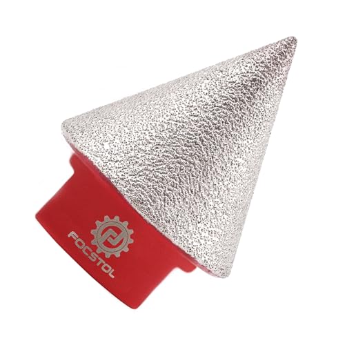 FOCSTOL Diamant Fasenbohrer 30mm - Diamant Fingerfräser zum Vergrößern Gestalten Schleifen und Rundfase Vorhandener Löcher in Fliesen Porzellan Keramik Granit Marmor M14 Gewinde von FOCSTOL