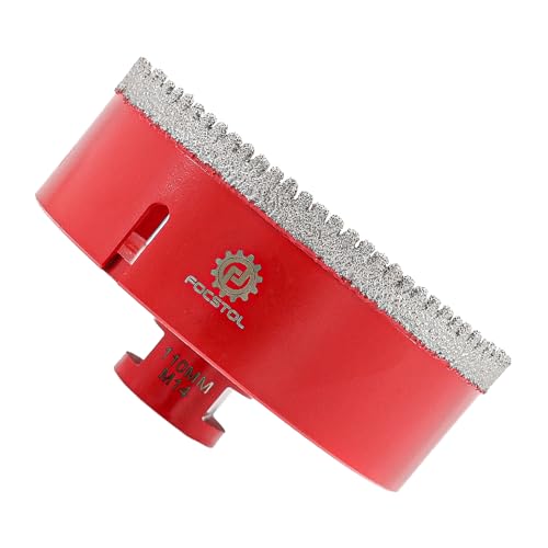 FOCSTOL Diamant Fliesenbohrer 110mm - Diamantbohrer Lochsäge für Porzellan Keramik Fliesen Marmor Granit M14 Gewinde für Winkelschleifer FOCSTOL Diamant Fliesenbohrer 110mm - Diamantbohrer Lochsäge für Porzellan Keramik Fliesen Marmor Granit M14 Gewinde für Winkelschleifer von FOCSTOL