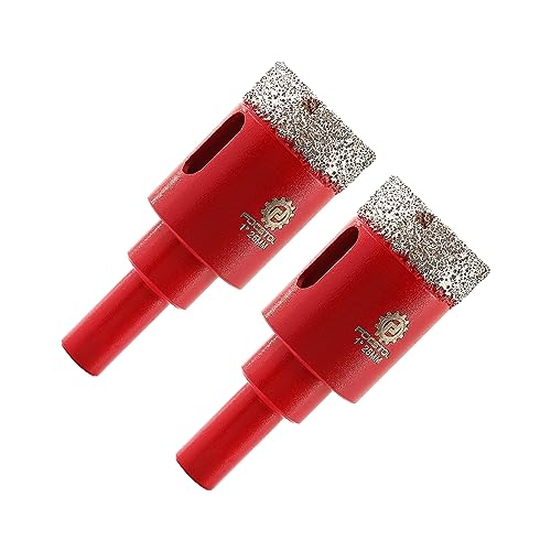 FOCSTOL Diamant Fliesenbohrer 25mm - 2 Stück Diamant Bohrkrone mit Rundschaft für Keramik Porzellan Fliesen Marmor Granit Quarz FOCSTOL Diamant Fliesenbohrer 25mm - 2 Stück Diamant Bohrkrone mit Rundschaft für Keramik Porzellan Fliesen Marmor Granit Quarz von FOCSTOL