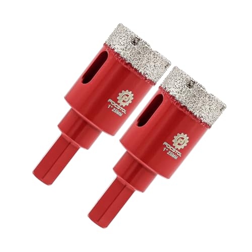 FOCSTOL Diamant Fliesenbohrer 25mm - 2 Stück Diamant Lochsäge mit Sechskantschaft für Porzellan Keramik Fliesen Marmor Granit FOCSTOL Diamant Fliesenbohrer 25mm - 2 Stück Diamant Lochsäge mit Sechskantschaft für Porzellan Keramik Fliesen Marmor Granit von FOCSTOL