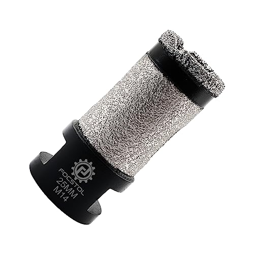 FOCSTOL Diamant Fliesenbohrer 25mm - Diamant Fingerfräser für Porzellan Keramik Fliesen Marmor Granit Künstlicher Stein M14 Gewinde für Winkelschleifer FOCSTOL Diamant Fliesenbohrer 25mm - Diamant Fingerfräser für Porzellan Keramik Fliesen Marmor Granit Künstlicher Stein M14 Gewinde für Winkelschleifer von FOCSTOL