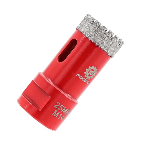 FOCSTOL Diamant Fliesenbohrer 25mm - Diamantbohrer Lochsäge für Porzellan Keramik Fliesen Marmor Granit M14 Gewinde für Winkelschleifer FOCSTOL Diamant Fliesenbohrer 25mm - Diamantbohrer Lochsäge für Porzellan Keramik Fliesen Marmor Granit M14 Gewinde für Winkelschleifer von FOCSTOL