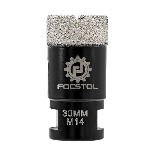FOCSTOL Diamant Fliesenbohrer 30mm Vakuumgelötete Diamant Lochsäge für Porzellan Keramik Fliese Marmor Granit Stein Quarz M14 Gewinde FOCSTOL Diamant Fliesenbohrer 30mm Vakuumgelötete Diamant Lochsäge für Porzellan Keramik Fliese Marmor Granit Stein Quarz M14 Gewinde von FOCSTOL
