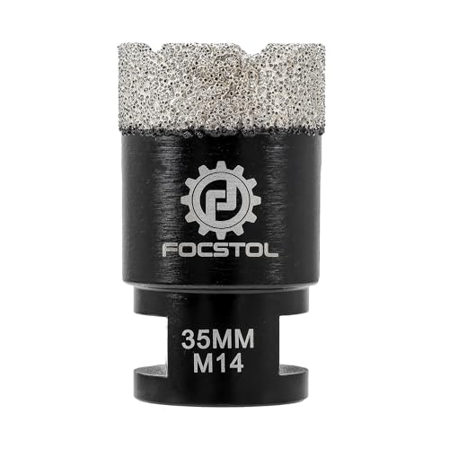 FOCSTOL Diamant Fliesenbohrer 35mm Vakuumgelötete Diamant Lochsäge für Porzellan Keramik Fliese Marmor Granit Stein Quarz M14 Gewinde FOCSTOL Diamant Fliesenbohrer 35mm Vakuumgelötete Diamant Lochsäge für Porzellan Keramik Fliese Marmor Granit Stein Quarz M14 Gewinde von FOCSTOL