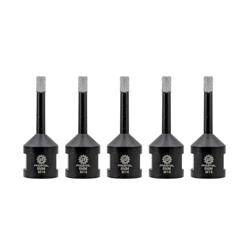 FOCSTOL Diamant Fliesenbohrer 5 Stück 6mm Vakuumgelötete Diamant Lochsäge für Porzellan Keramik Fliese Marmor Granit Stein Quarz M14 Gewinde FOCSTOL Diamant Fliesenbohrer 5 Stück 6mm Vakuumgelötete Diamant Lochsäge für Porzellan Keramik Fliese Marmor Granit Stein Quarz M14 Gewinde von FOCSTOL