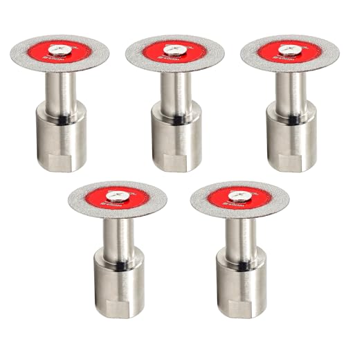 FOCSTOL Diamant Glass Trennscheibe - 5 Stück 40mm Mini Glassägeblatt mit M14 Flansch für Glas, Jade, Kristall, Weinflaschen, Fliesen FOCSTOL Diamant Glass Trennscheibe - 5 Stück 40mm Mini Glassägeblatt mit M14 Flansch für Glas, Jade, Kristall, Weinflaschen, Fliesen von FOCSTOL