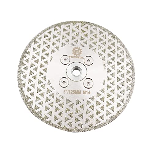 FOCSTOL Diamant Trennscheibe 125mm - Diamant Fliesenscheibe zum Schneiden und Schleifen von Granit Marmor Porzellan Keramikfliesen Quarz M14 Gewinde FOCSTOL Diamant Trennscheibe 125mm - Diamant Fliesenscheibe zum Schneiden und Schleifen von Granit Marmor Porzellan Keramikfliesen Quarz M14 Gewinde von FOCSTOL