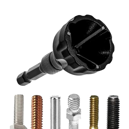 FOCSTOL Externes Entgraten Fasenwerkzeug - 3mm-20mm Sechskantschaft Entgratwerkzeug für für Metall Rostfreier Stahl Gehärteter Stahl Kupfer Messing Aluminium von FOCSTOL