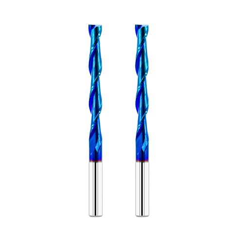FOCSTOL Spiralnutfräser 6mm Kompression - 2 Stück Fräser CNC Spiralfräser, Upcut Spiralfräser Router Bit mit Nano-Blau-Beschichtung zum Nuten und Schnitzen von Holz FOCSTOL Spiralnutfräser 6mm Kompression - 2 Stück Fräser CNC Spiralfräser, Upcut Spiralfräser Router Bit mit Nano-Blau-Beschichtung zum Nuten und Schnitzen von Holz von FOCSTOL
