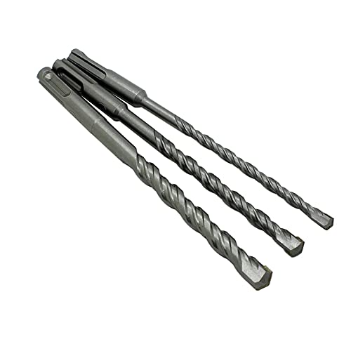 Diamanten, 3-teiliges SDS-Plus-Hammerbohrer-Set in mehreren Größen for Mauerwerk(3x L 260mm Set) von FOELANNE