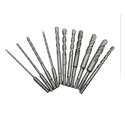 Diamanten, SDS Plus Hammerbohrer, 160 mm, Hartmetall, Stahl, flache Spitze, Steinbohrer, mehrere Packungen(2pcs) von FOELANNE
