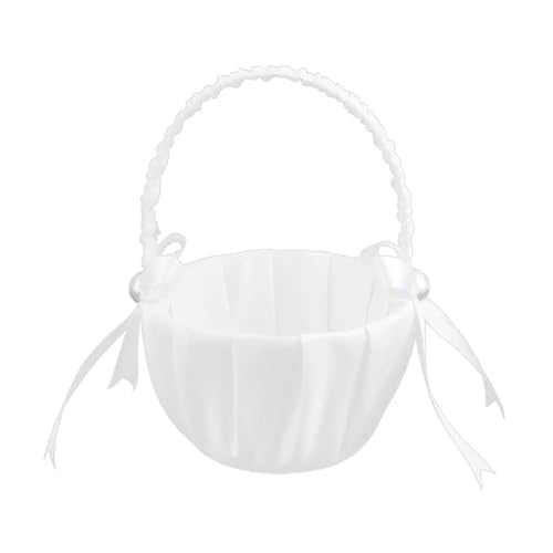 FOELANNE Blumenmädchen Korb für Hochzeit, Bestickte Blütenblätter for Hochzeiten mit Schleife, Dekoration for Hochzeitszeremonien, Hochzeitsfeiern FOELANNE Blumenmädchen Korb für Hochzeit, Bestickte Blütenblätter for Hochzeiten mit Schleife, Dekoration for Hochzeitszeremonien, Hochzeitsfeiern von FOELANNE