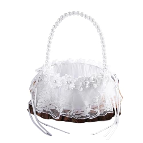 FOELANNE Blumenmädchen Korb für Hochzeit, Braut Und Bräutigam Hochzeit Bogen Romantische Handgemachte FOELANNE Blumenmädchen Korb für Hochzeit, Braut Und Bräutigam Hochzeit Bogen Romantische Handgemachte von FOELANNE