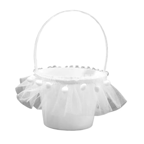FOELANNE Blumenmädchen Korb für Hochzeit, Romantische Hochzeit Handgemachte Braut Hochzeit Hand-Gehalten Hochzeit Liefert FOELANNE Blumenmädchen Korb für Hochzeit, Romantische Hochzeit Handgemachte Braut Hochzeit Hand-Gehalten Hochzeit Liefert von FOELANNE