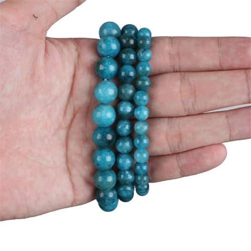 FOELANNE Die Steine, Natürlicher Edelstein, runde lose Perlen, mehrfarbig, 2–12 mm, zur Schmuckherstellung(Type C,8mm around 46beads) von FOELANNE