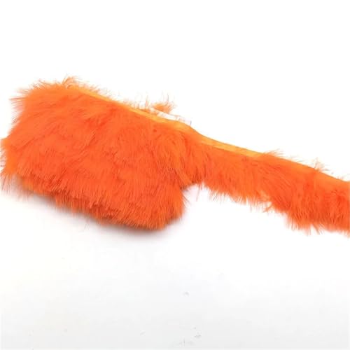 FOELANNE Federn Trims Fransen, Turkey Marabou Feather Trim Fringe 8-10cm for Dress Sewing DIY Crafts Handmade Decoration(Color-07,10meters) von FOELANNE
