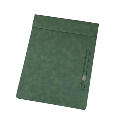 FOELANNE Klemmbretter aus Kunststoff, 2 stücke PU Leder Datei Ordner Magnetische A4 Schreiben Tragbare Schreibtafel Studenten(Green) von FOELANNE