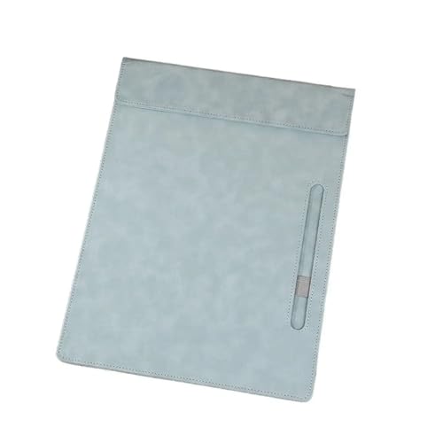 Klemmbretter aus Kunststoff, 2 stücke PU Leder Datei Ordner Magnetische A4 Schreiben Tragbare Schreibtafel Studenten(Blue) von FOELANNE
