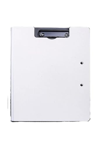 Klemmbretter aus Kunststoff, 2PCS A4 Datei Ordner Schreiben Pad Memo Clip Bord Doppel Clips Organizer(White) von FOELANNE