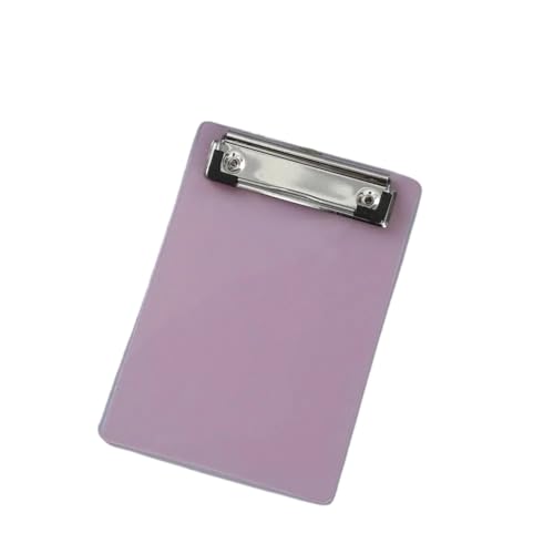 Klemmbretter aus Kunststoff, 4 stücke A6 Datei Ordner Papier Schreiben Pad Schiene Memo Schule Büro Schreibwaren(Pink) von FOELANNE