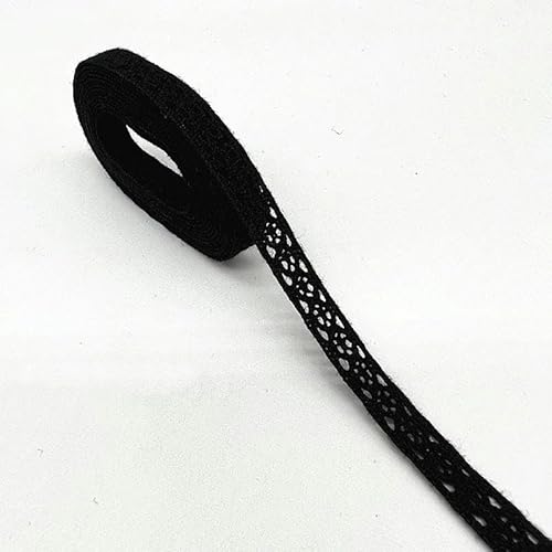 Zurückziehende Seite, 2 Yards 100% Baumwolle gehäkeltes Spitzenband 10 mm/50 mm mehrfarbig Nähzubehör(02) von FOELANNE