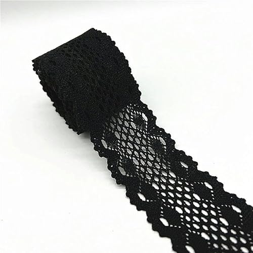 Zurückziehende Seite, 2 Yards 100% Baumwolle gehäkeltes Spitzenband 10 mm/50 mm mehrfarbig Nähzubehör(03) von FOELANNE