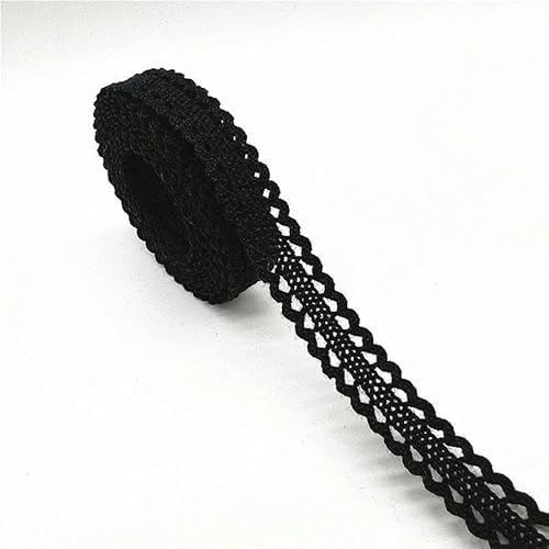 Zurückziehende Seite, 2 Yards 100% Baumwolle gehäkeltes Spitzenband 10 mm/50 mm mehrfarbig Nähzubehör(05) von FOELANNE