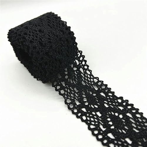 Zurückziehende Seite, 2 Yards 100% Baumwolle gehäkeltes Spitzenband 10 mm/50 mm mehrfarbig Nähzubehör(08) von FOELANNE