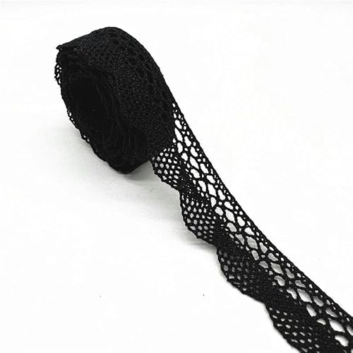 Zurückziehende Seite, 2 Yards 100% Baumwolle gehäkeltes Spitzenband 10 mm/50 mm mehrfarbig Nähzubehör(10) von FOELANNE