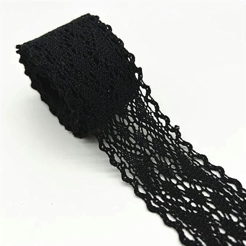Zurückziehende Seite, 2 Yards 100% Baumwolle gehäkeltes Spitzenband 10 mm/50 mm mehrfarbig Nähzubehör(13) von FOELANNE