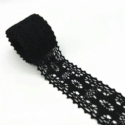 Zurückziehende Seite, 2 Yards 100% Baumwolle gehäkeltes Spitzenband 10 mm/50 mm mehrfarbig Nähzubehör(16) von FOELANNE