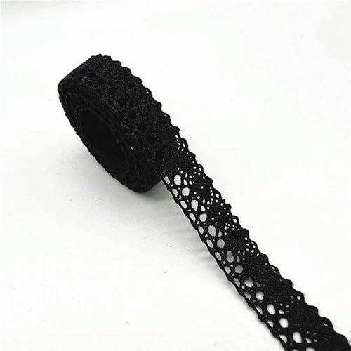 Zurückziehende Seite, 2 Yards 100% Baumwolle gehäkeltes Spitzenband 10 mm/50 mm mehrfarbig Nähzubehör(18) von FOELANNE