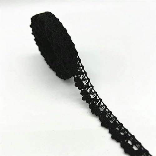 Zurückziehende Seite, 2 Yards 100% Baumwolle gehäkeltes Spitzenband 10 mm/50 mm mehrfarbig Nähzubehör(21) von FOELANNE