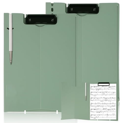 2 Stücke Klemmbrett Kunststoff-Klemmbrett A4 – Klemmbrettmappe, Unterstützt Horizontale und Vertikale Platzierung, Ideal für Büro und Lernen von FOGARI