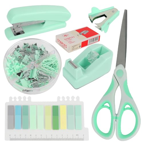 BüRobedarf, Schreibtischaufbewahrung Und ZubehöR, Hefter Und Klebebandspender Set 1000 Klammern, Long Tail Clips, Papierklammern. Hefter Entferner FüR Studie, Schule, BüRo BüRobedarf Set, (GrüNer) BüRobedarf, Schreibtischaufbewahrung Und ZubehöR, Hefter Und Klebebandspender Set 1000 Klammern, Long Tail Clips, Papierklammern. Hefter Entferner FüR Studie, Schule, BüRo BüRobedarf Set, (GrüNer) von FOGARI