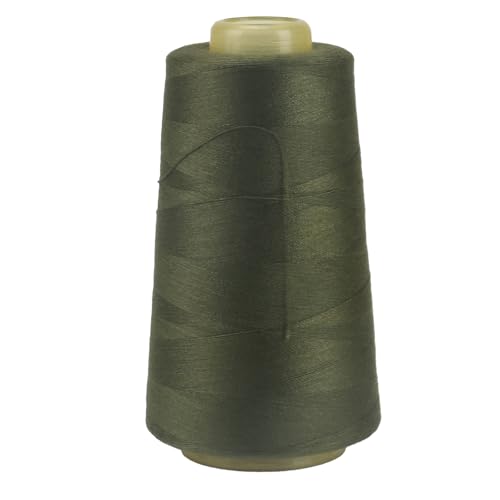 FOGAWA 1 Rollen Nähgarn Polyester Nähgarn Nähmaschinengarn, 40s/2, 3000 yards, Garnspule Overlockgarn für Näharbeiten, Quilten, Patchwork, Kleidung(Grün 3959) von FOGAWA