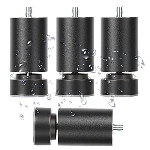 FOGUO 4 Stück Möbelfüße Tischbeine, Metall Schrankfüße, Kegel Möbelbeine, Aluminiumlegierung Sofa Beine, Möbelfuss Einstellbare, Küche Füße zur Einfachen Montage FOGUO 4 Stück Möbelfüße Tischbeine, Metall Schrankfüße, Kegel Möbelbeine, Aluminiumlegierung Sofa Beine, Möbelfuss Einstellbare, Küche Füße zur Einfachen Montage von FOGUO